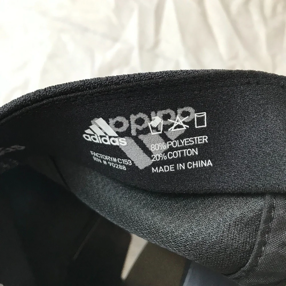 NEW Adidas Men's Release II Stretch Fit Size S/M Black/White Logo Cap Sport Hat - Picture 8 of 8